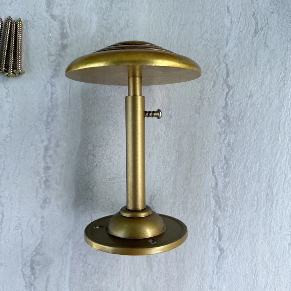 Set Of 4 Brass Tone Curtain Drapery Tiebacks 3